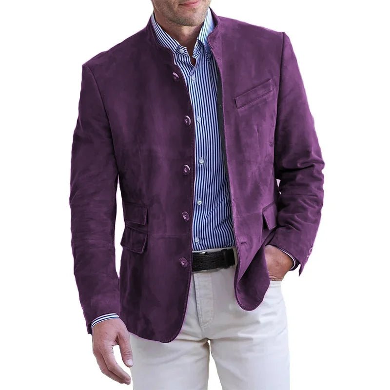 Solara - Men's Suede Coat Suede Timeless Versatile - Nalani - Fashion Clothing and Decor