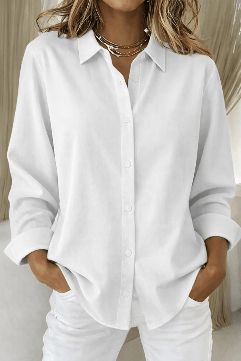 Sophie | Elegant Button Blouse For Work And Casual Wear - Nalani - Fashion Clothing and Decor