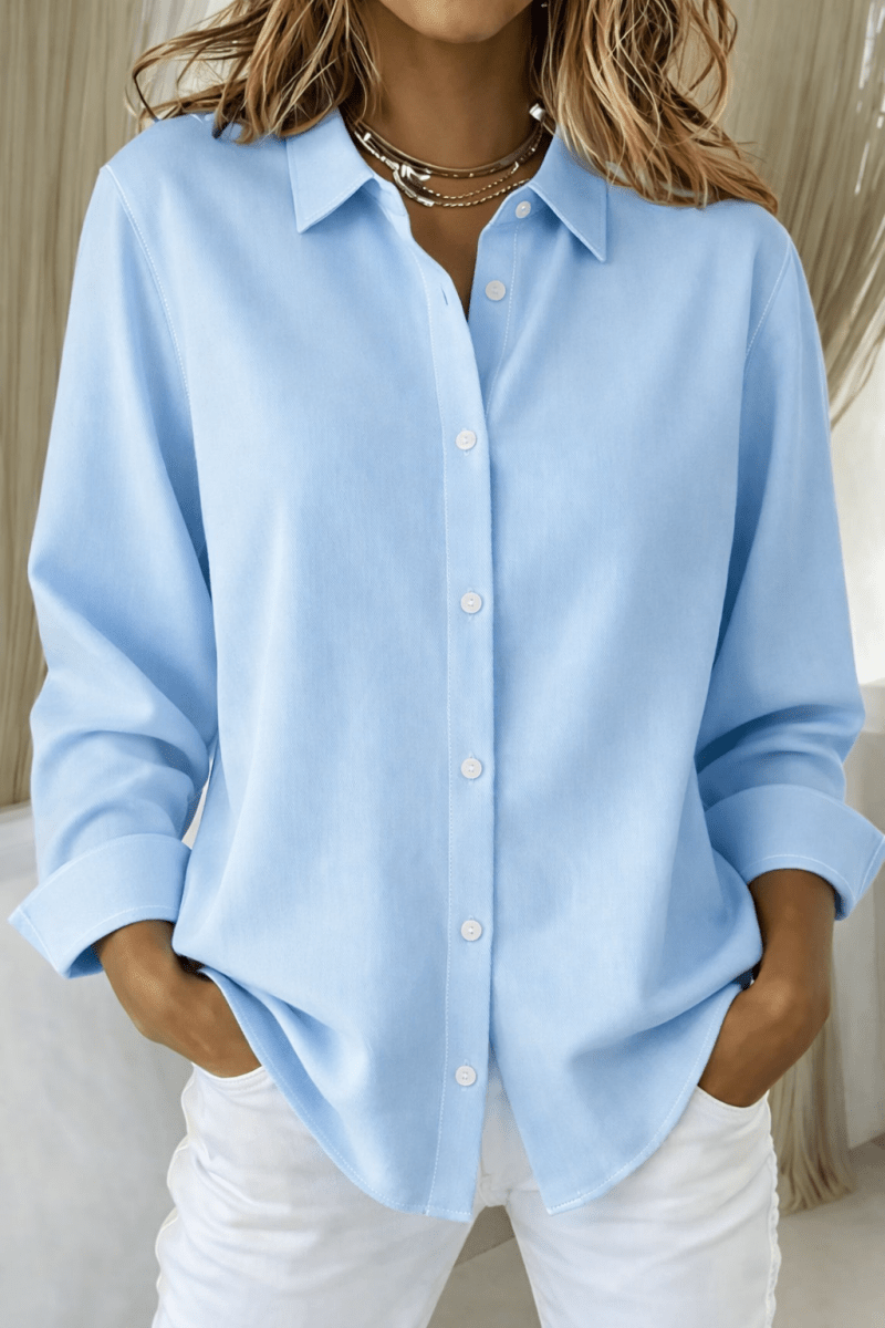 Sophie | Elegant Button Blouse For Work And Casual Wear - Nalani - Fashion Clothing and Decor