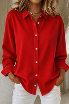 Sophie | Elegant Button Blouse For Work And Casual Wear - Nalani - Fashion Clothing and Decor