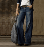 Sorelle | Women's Vintage Baggy Straight Leg Jeans | High Waist - Nalani - Fashion Clothing and Decor