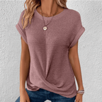 Soril | Tummy Tucking Waffle - knit top - Nalani - Fashion Clothing and Decor