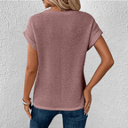 Soril | Tummy Tucking Waffle - knit top - Nalani - Fashion Clothing and Decor