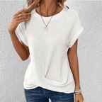 Soril | Tummy Tucking Waffle - knit top - Nalani - Fashion Clothing and Decor