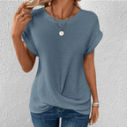 Soril | Tummy Tucking Waffle - knit top - Nalani - Fashion Clothing and Decor