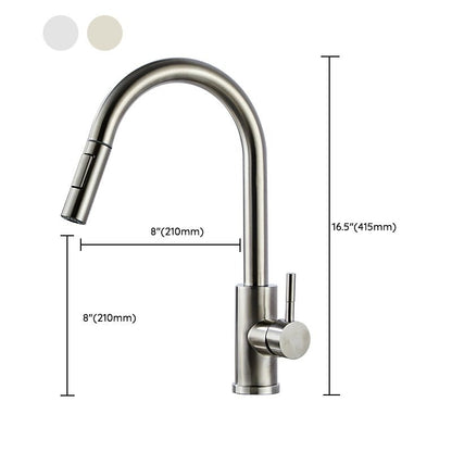 Stainless Steel Bridge Faucet With Pull Down Sprayer - Nalani - UK Fashion Clothing and Decor