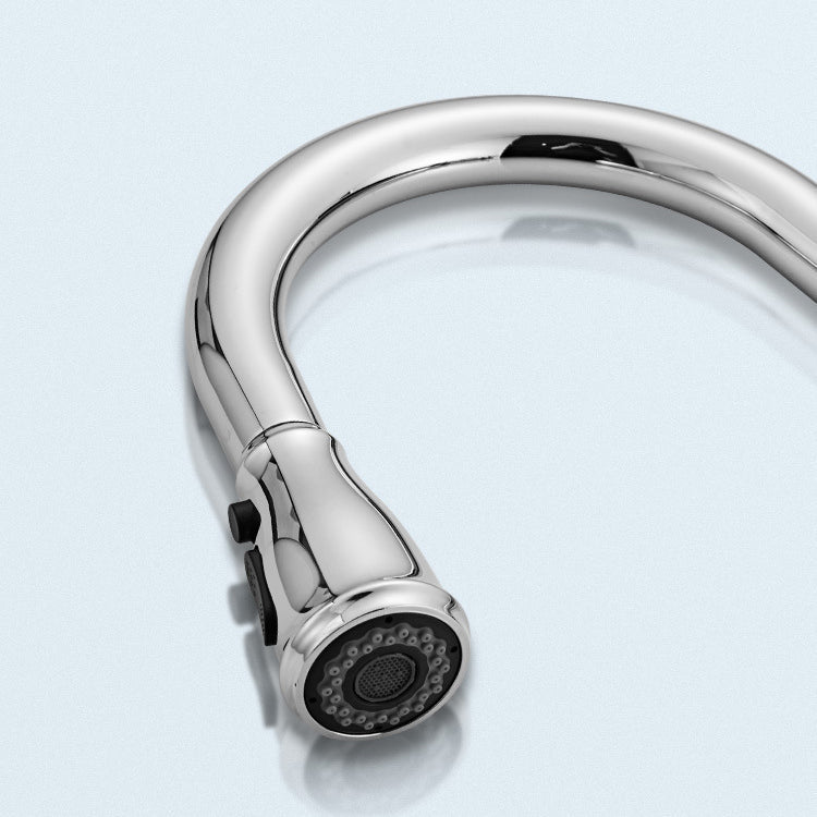 Stainless Steel Bridge Faucet With Pull Down Sprayer - Nalani - UK Fashion Clothing and Decor