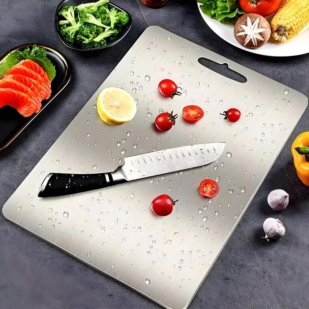 Stainless Steel Cutting Board Antibacterial Durable Easy Clean - Nalani - UK Fashion Clothing and Decor
