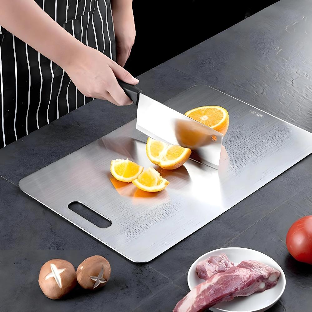 Stainless Steel Cutting Board Antibacterial Durable Easy Clean - Nalani - UK Fashion Clothing and Decor