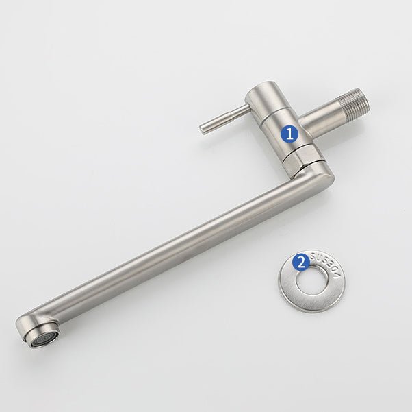 Stainless Steel Pot Filler Faucet With Single Handle Swivel - Nalani - UK Fashion Clothing and Decor