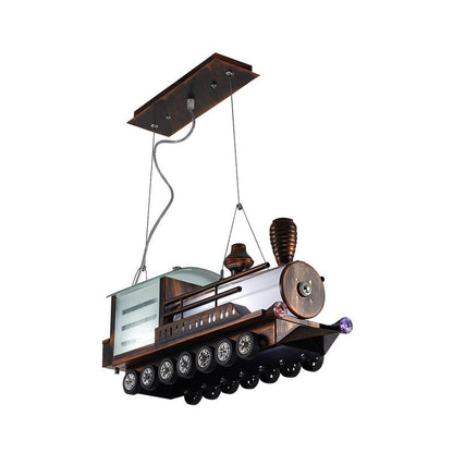 Steam Locomotive Kids Bedroom Chandelier LED Hanging Light - Nalani - UK Fashion Clothing and Decor