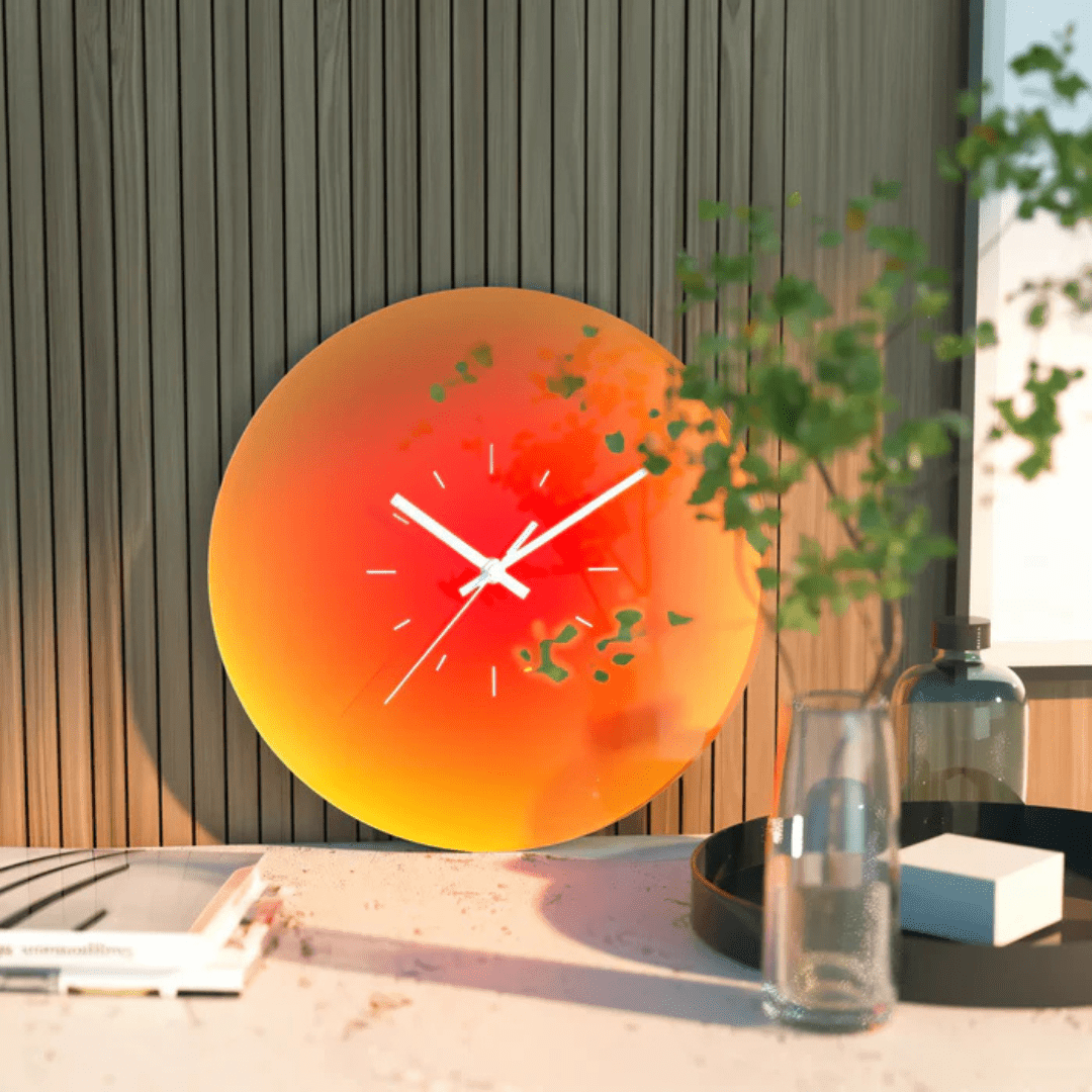 Stunning Glass Wall Clock Design For Modern Living Rooms - Nalani - UK Fashion Clothing and Decor