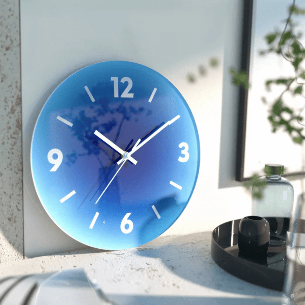 Stunning Glass Wall Clock Design For Modern Living Rooms - Nalani - UK Fashion Clothing and Decor