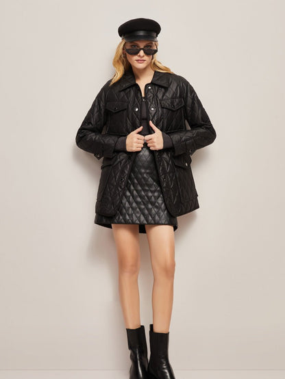 Stylish Insulated Autumn Jacket With Fashion Accents - Nalani - UK Fashion Clothing and Decor