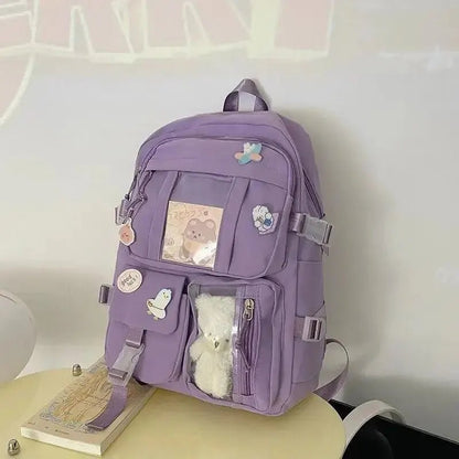 Stylish School Backpack For 15.6 Inch Laptop 45x30x15cm - Nalani - UK Fashion Clothing and Decor
