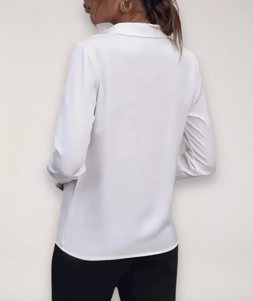 Tailored Womens Blouse Button Up Shirt For Work Daywear - Nalani - UK and AUS Fashion Clothing and Decor