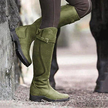 Tall Leather Equestrian Boots For Riding And Outdoor Footwear - Nalani - UK Fashion Clothing and Decor