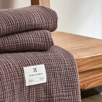 Tassel Cotton Blanket for Cozy Bed and Sofa Comfort - Nalani - UK Fashion Clothing and Decor