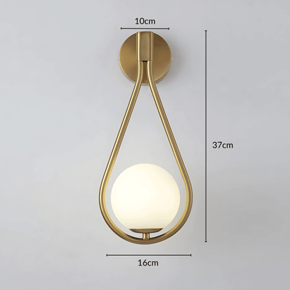 Teardrop Wall Light Fixture Elegant Modern Finishes Set - Nalani - UK Fashion Clothing and Decor