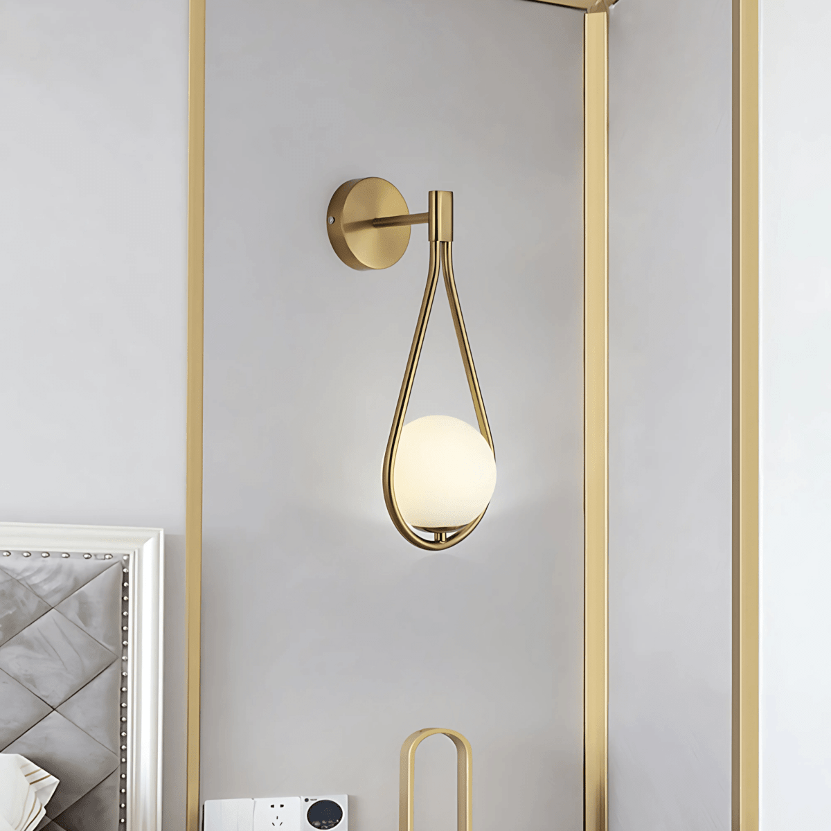 Teardrop Wall Light Fixture Elegant Modern Finishes Set - Nalani - UK Fashion Clothing and Decor
