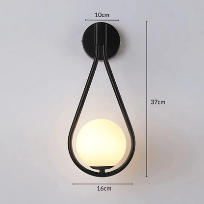 Teardrop Wall Light Fixture Elegant Modern Finishes Set - Nalani - UK Fashion Clothing and Decor