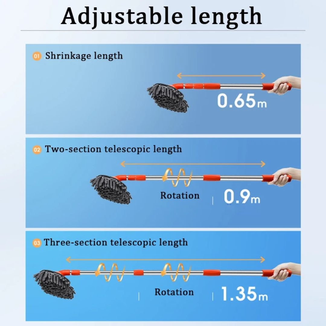 Telescopic Car Wash Brush Set With Extendable Handle - Nalani - UK Fashion Clothing and Decor