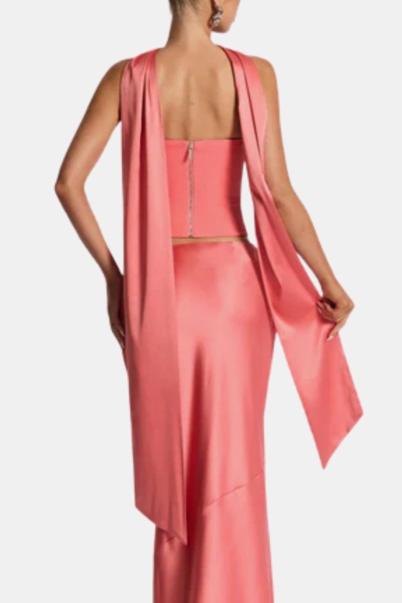 Theya Elegant Satin Scarf For Timeless Draped Look Everyday Style - Nalani - Fashion Clothing and Decor
