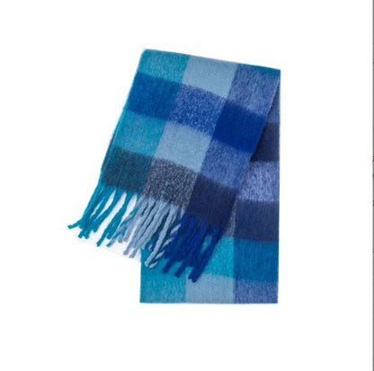 Thick Warm Cashmere Rainbow Scarf For Cozy Winter Days - Nalani - UK Fashion Clothing and Decor