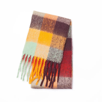 Thick Warm Cashmere Rainbow Scarf For Cozy Winter Days - Nalani - UK Fashion Clothing and Decor