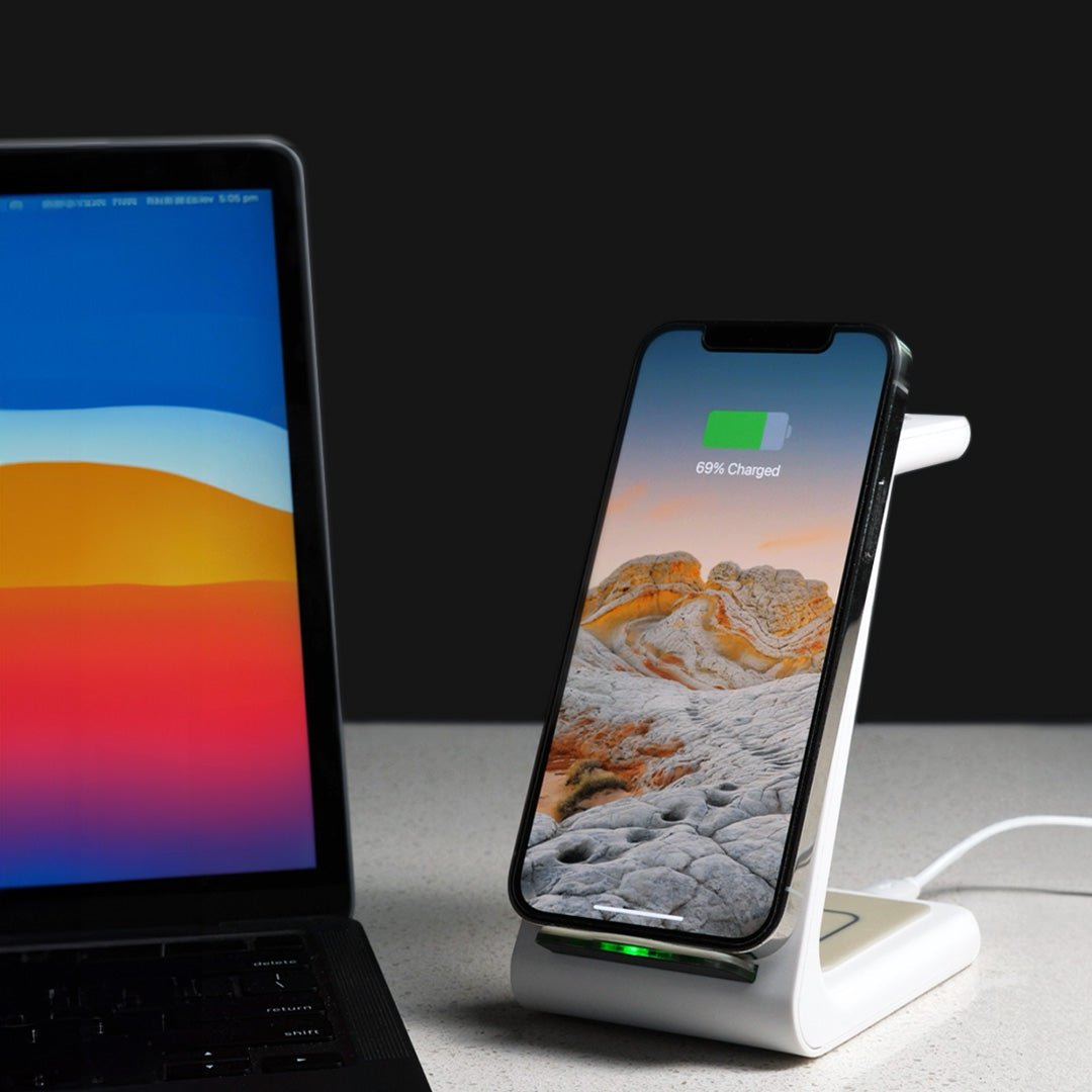 Three In One Wireless Charger For Smartphone Watch Earbuds - Nalani - UK Fashion Clothing and Decor