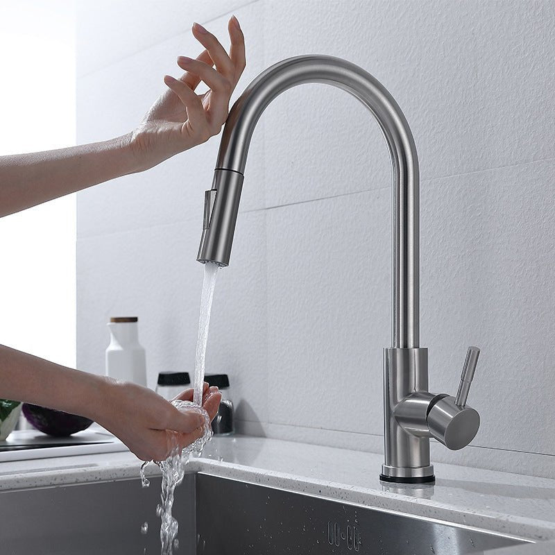 Touch Sensor Kitchen Faucet With Pull Down Sprayer High Arc - Nalani - UK Fashion Clothing and Decor