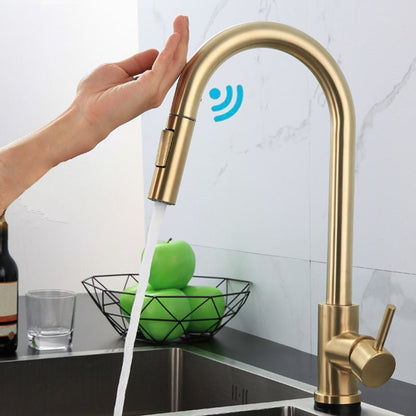 Touch Sensor Kitchen Faucet With Pull Down Sprayer High Arc - Nalani - UK Fashion Clothing and Decor