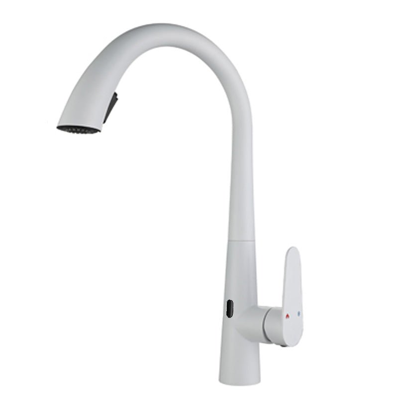 Touchless Gooseneck Kitchen Faucet With Pull Down Sprayer - Nalani - UK Fashion Clothing and Decor