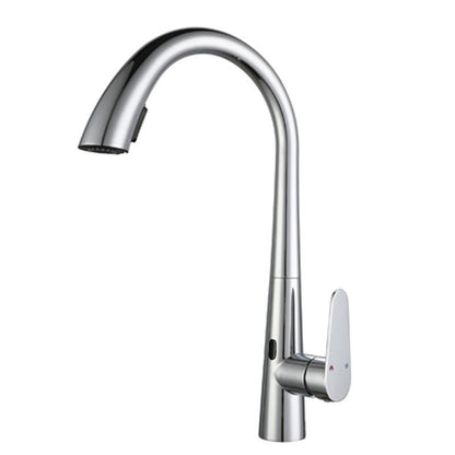 Touchless Gooseneck Kitchen Faucet With Pull Down Sprayer - Nalani - UK Fashion Clothing and Decor