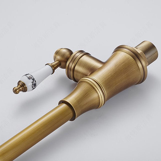 Traditional 1 - Hole Gooseneck Kitchen Faucet Spout Swivel - Nalani - UK Fashion Clothing and Decor