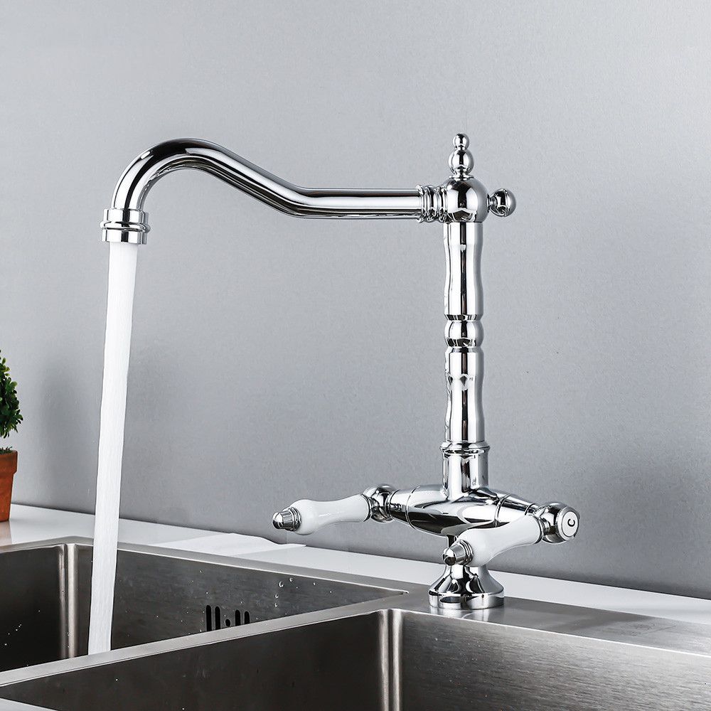 Traditional Kitchen Bar Faucet Double Handle High Arch - Nalani - UK Fashion Clothing and Decor