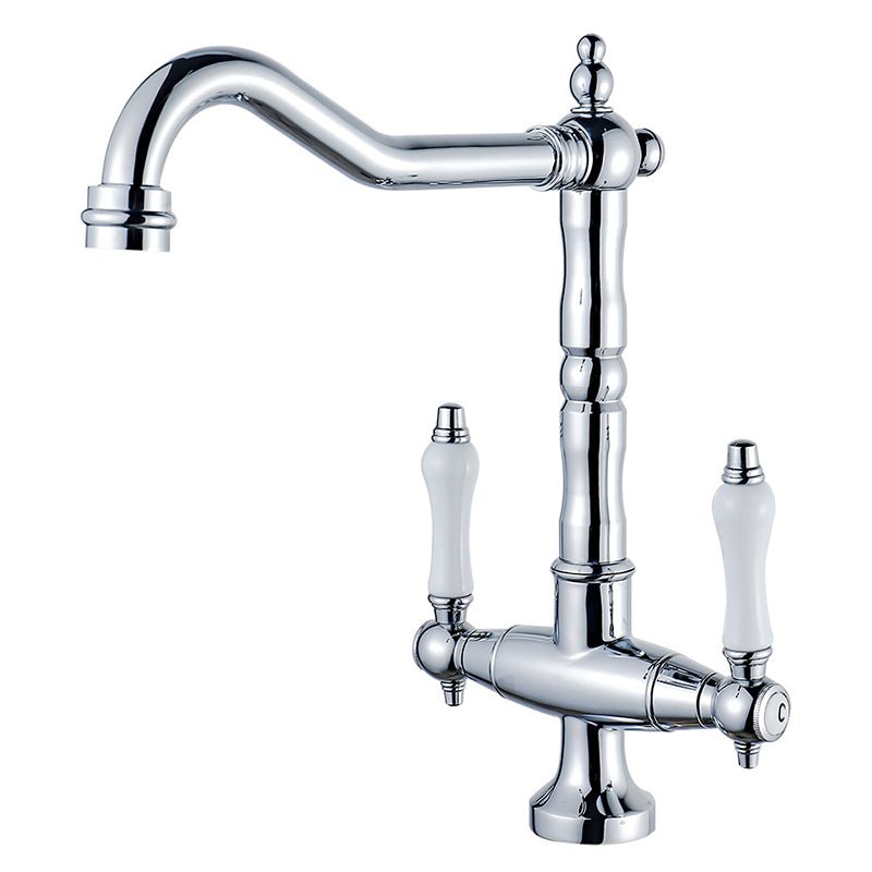 Traditional Kitchen Bar Faucet Double Handle High Arch - Nalani - UK Fashion Clothing and Decor
