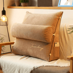 Triangular Reading Backrest Pillow For Bed And Sofa Support - Nalani - UK Fashion Clothing and Decor