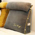 Triangular Reading Backrest Pillow For Bed And Sofa Support - Nalani - UK Fashion Clothing and Decor