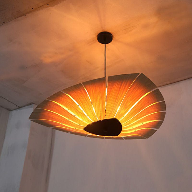 Triangular Wood Pendant Chandelier for Dining Room Lighting - Nalani - UK Fashion Clothing and Decor