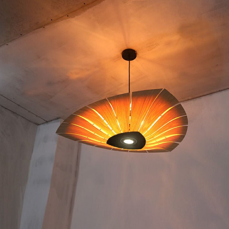 Triangular Wood Pendant Chandelier for Dining Room Lighting - Nalani - UK Fashion Clothing and Decor