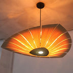 Triangular Wood Pendant Chandelier for Dining Room Lighting - Nalani - UK Fashion Clothing and Decor