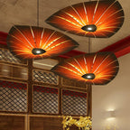 Triangular Wood Pendant Chandelier for Dining Room Lighting - Nalani - UK Fashion Clothing and Decor
