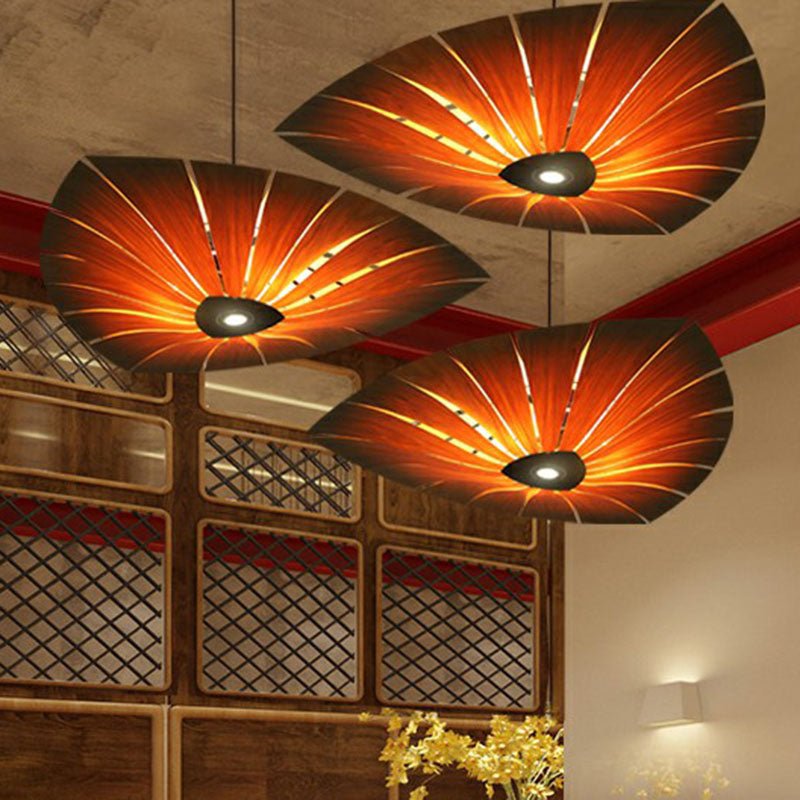 Triangular Wood Pendant Chandelier for Dining Room Lighting - Nalani - UK Fashion Clothing and Decor
