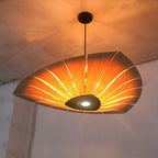 Triangular Wood Pendant Chandelier for Dining Room Lighting - Nalani - UK Fashion Clothing and Decor