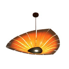 Triangular Wood Pendant Chandelier for Dining Room Lighting - Nalani - UK Fashion Clothing and Decor