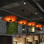 Triangular Wood Pendant Chandelier for Dining Room Lighting - Nalani - UK Fashion Clothing and Decor