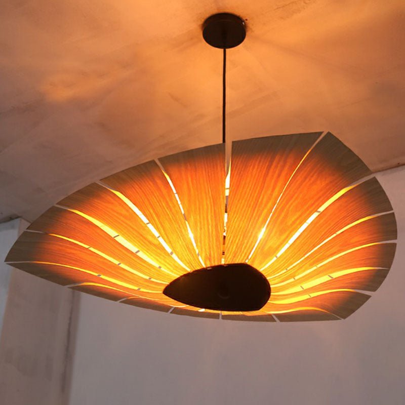Triangular Wood Pendant Chandelier for Dining Room Lighting - Nalani - UK Fashion Clothing and Decor