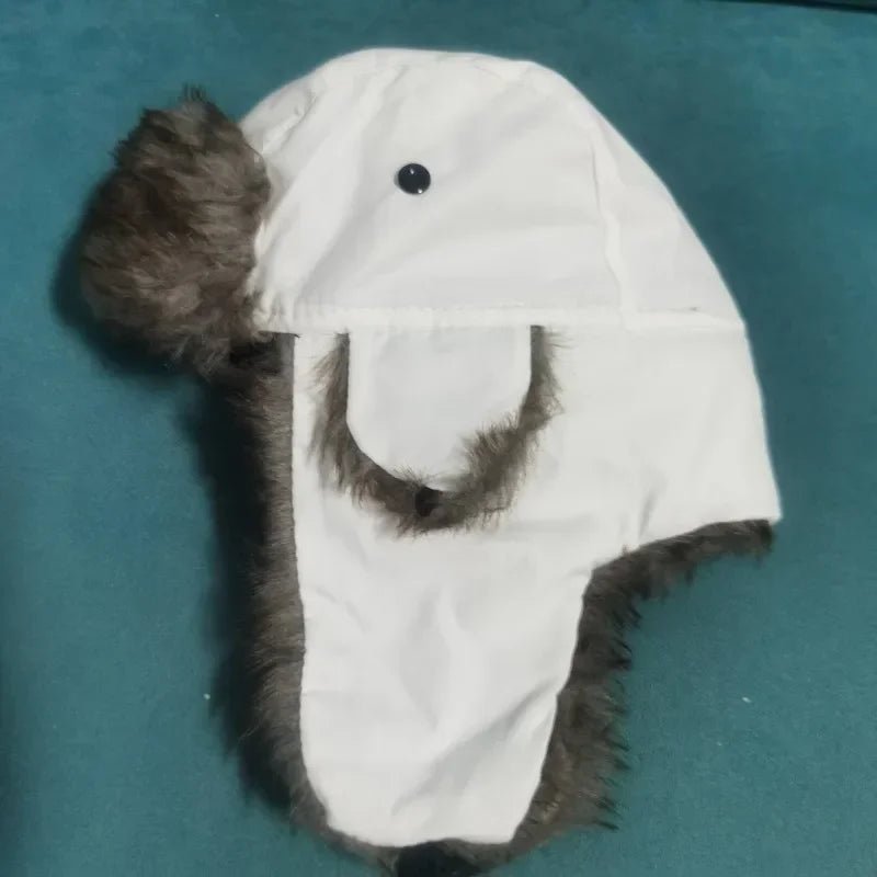 Unisex Winter Ushanka Bomber Hat With Faux Fur Earflaps - Nalani - UK Fashion Clothing and Decor