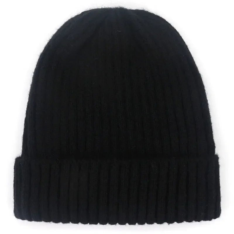Unisex Wool Blend Striped Knit Beanie Winter Ski Cap - Nalani - UK Fashion Clothing and Decor